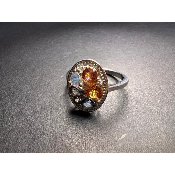 NEW cosmic mystic topaz ring in sterling silver size 8 - Picture 13 of 16
